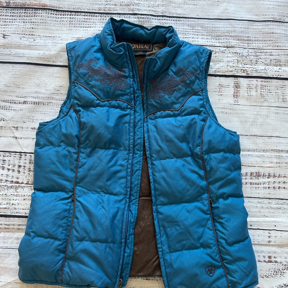 Ariat Teal Quilted Vest